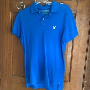Blue American Eagle Polo